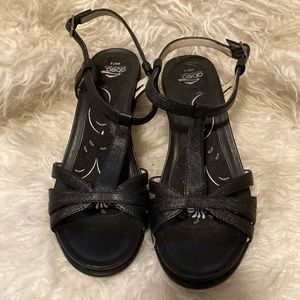 Abeo BIO system black sandals Strappy 7.5